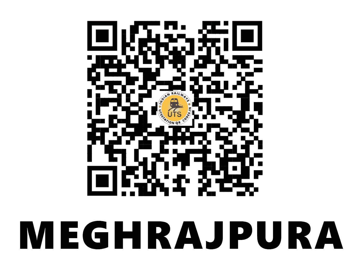 UTS QR Code for MEGHRAJPURA - MGRP (NR - HIMACHAL PRADESH)